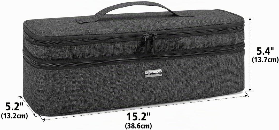 Teamoy Aufbewarhungstasche für Warmluftbürste Haartrockner, Glättender Styler Tragetasche, Reisetasc