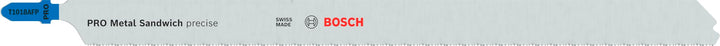 Bosch 5x PRO Metal Sandwich precise T1018AFP Stichsägeblatt (für Sandwich-Metall, Sandwich-Metall, L