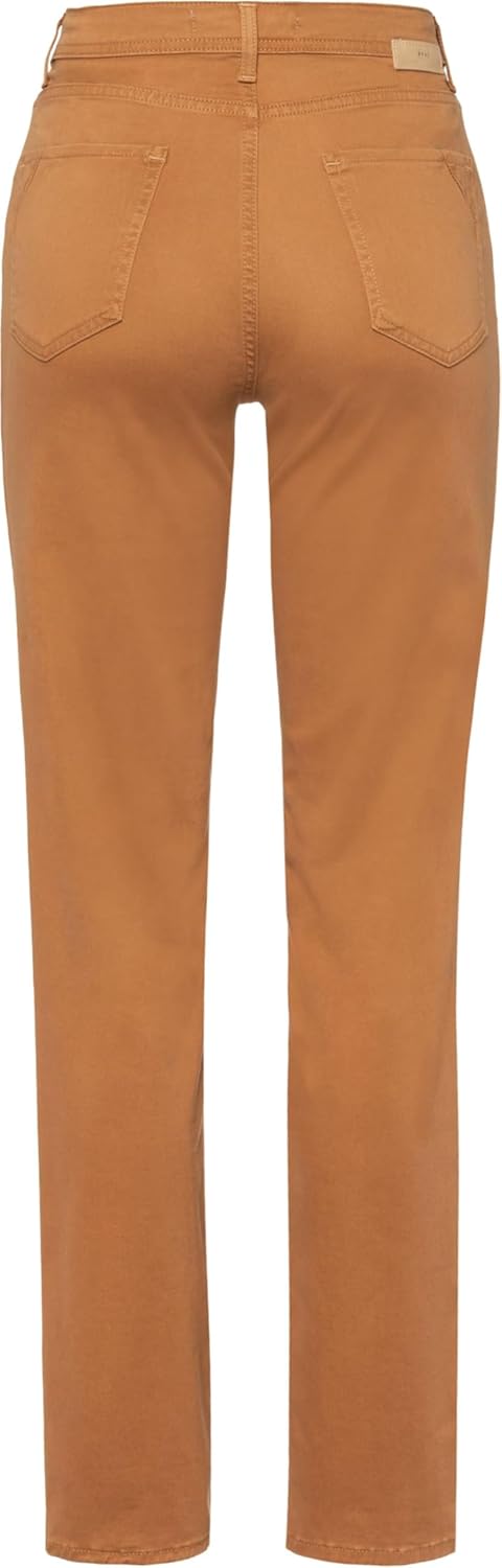 BRAX Damen Style Carola Five-Pocket Wertigem Baumwollsatin Hose 38W / 34L Vikunja, 38W / 34L Vikunja