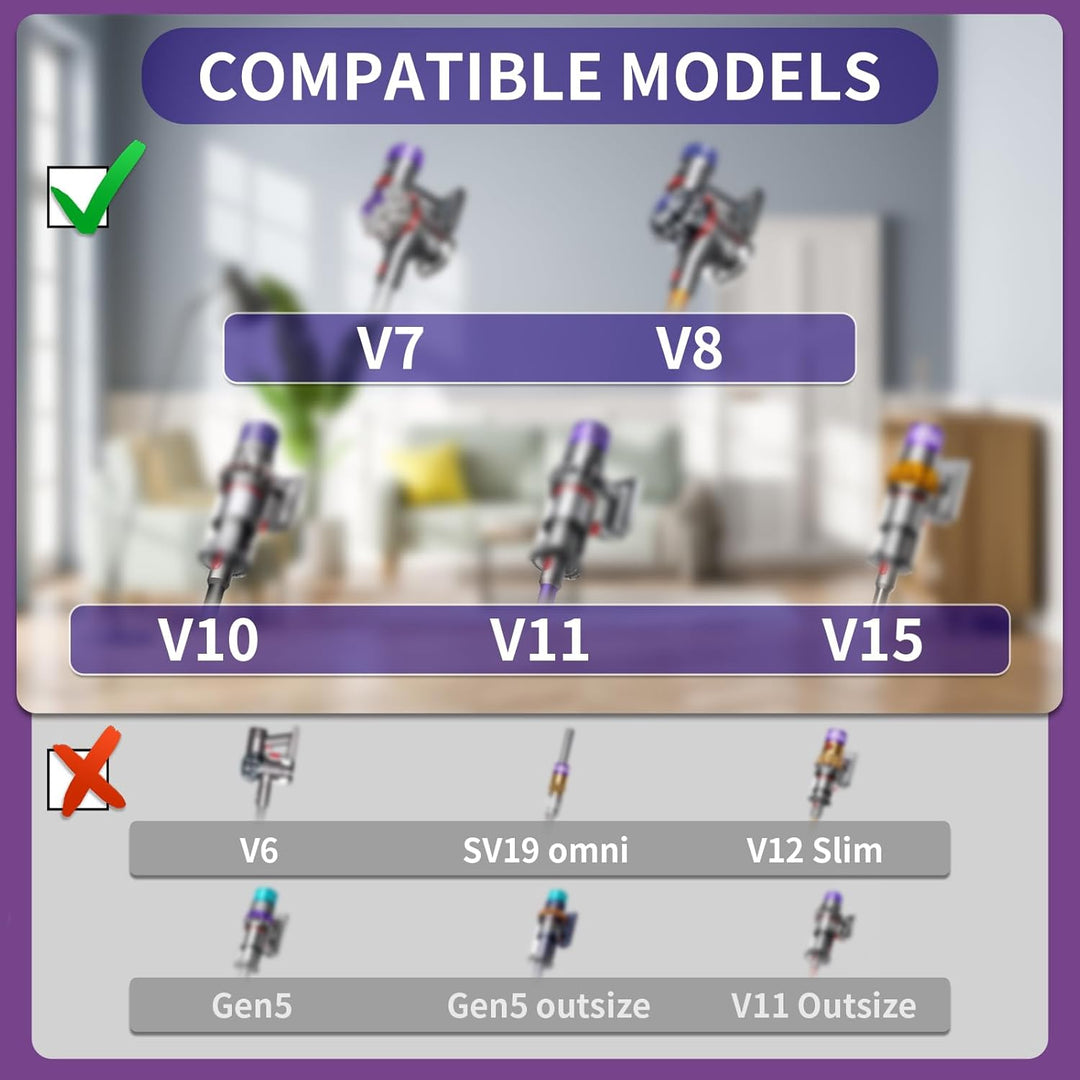 Bürste Kompatibel mit Dyson V10 V11 V7 V8 V15, Ersatzteil Turbine Bodendüse Zubehör 25 Zentimeter Ge