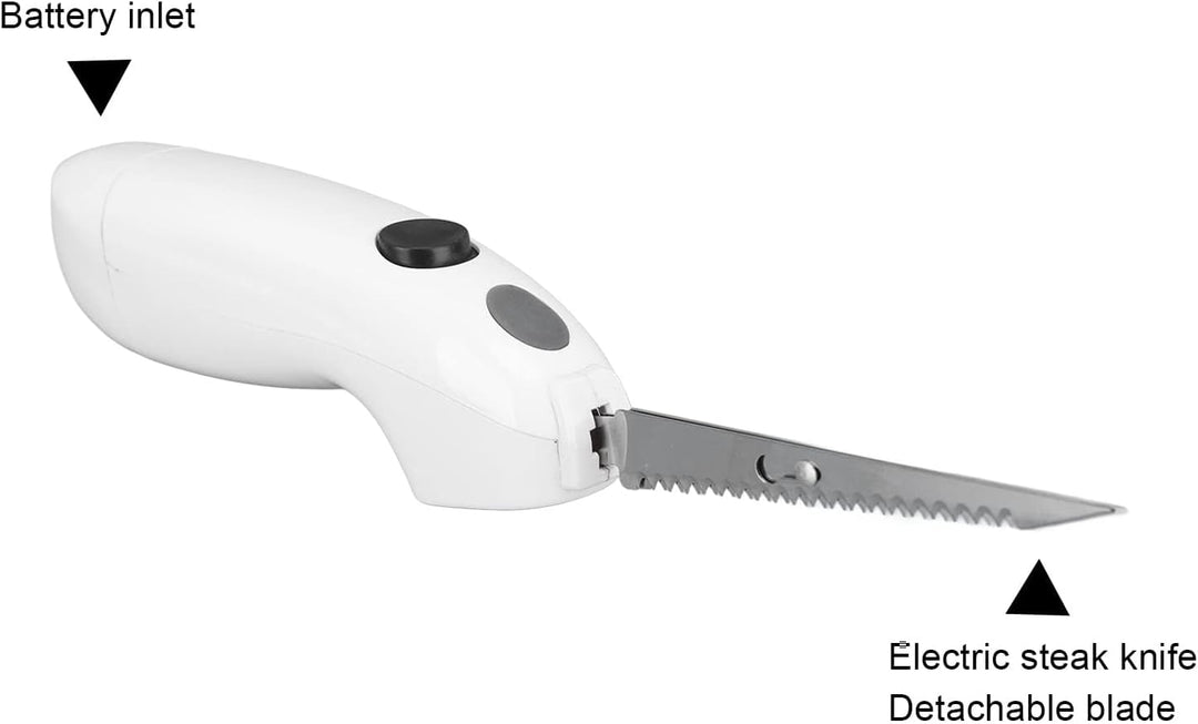 Elektrisches Messer Kabellos, Elektromesser für Fleisch Filetmesser Edelstahl Steakmesser Tranchierm