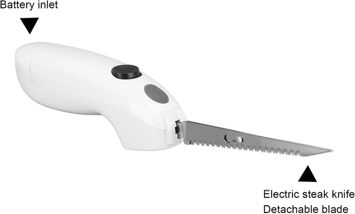 Elektrisches Messer Kabellos, Elektromesser für Fleisch Filetmesser Edelstahl Steakmesser Tranchierm