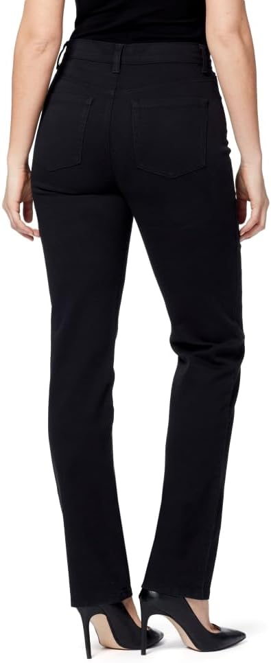 Gloria Vanderbilt Damen Amanda Classic Taper Jeans 26W Durchschnittlich Schwarz, 26W Durchschnittlic
