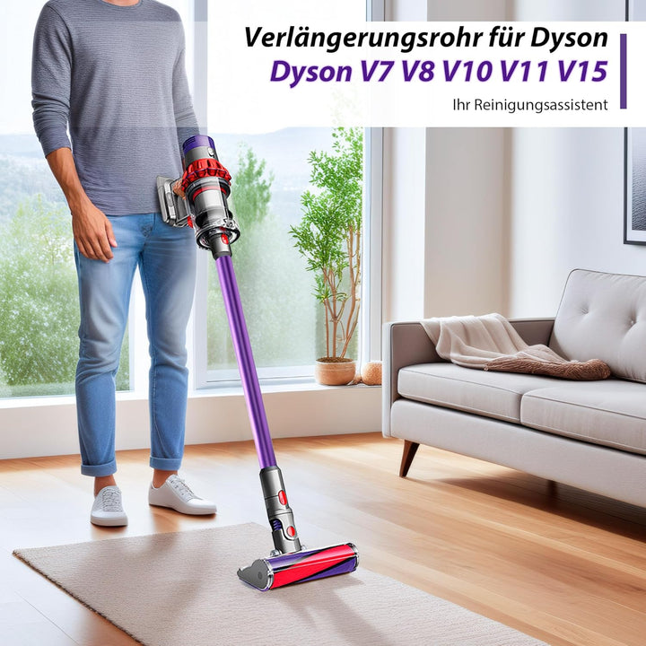 Verlängerungsrohr für Dyson Saugrohr V11 Kompatibel mit Dyson Rohr V15 V 11 V10 V8 V7, Starres Teles