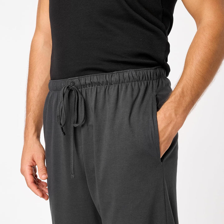 Timone Herren Schlafanzugshose Lang Pyjamahose aus Baumwolle Freizeithose Schlafhose Loungewearhose