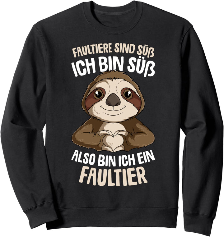 Faultiere sind süss Kinder Mädchen Damen Faultier Sweatshirt