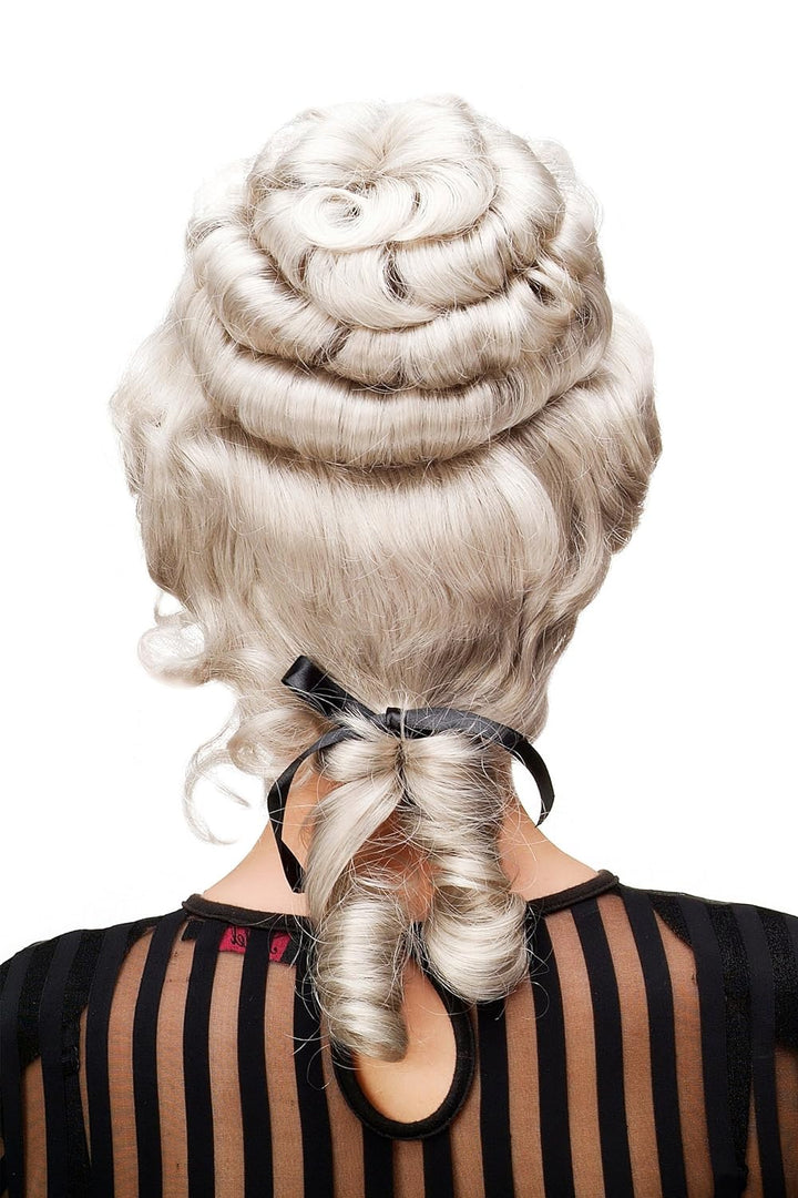 WIG ME UP - L.COLONIAL.Lady-101 Damenperücke Qualitätsperücke Perücke Barock Kolonial Turmfrisur Bee