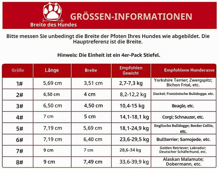 Truelove Hundeschuhe, wasserdicht, Pfotenschutz, Haustierschuhe mit reflektierenden Riemen, für klei