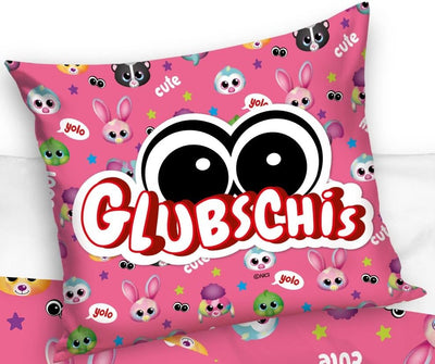 NICI Glubschis: Das Original – Bettwäsche Wendebettwäsche Set 2-teilig, 135x200 cm + 80x80 cm, All O