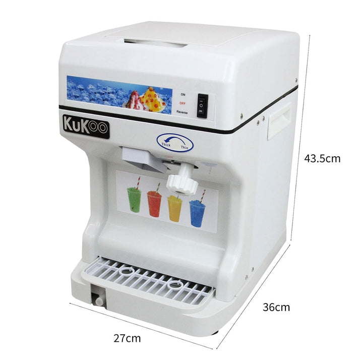 KuKoo Gastro Ice Shaver Eismaschine Slusheis Wassereis Eisschnee Schneeeis Shaved Iced Eisbearbeitun