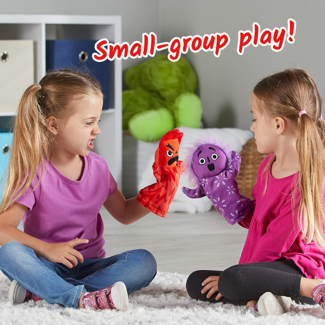 Learning Resources Feelings Family Handpuppen-Set, Handpuppen für Kinder, Gefühle kennenlernen, 5 Ha