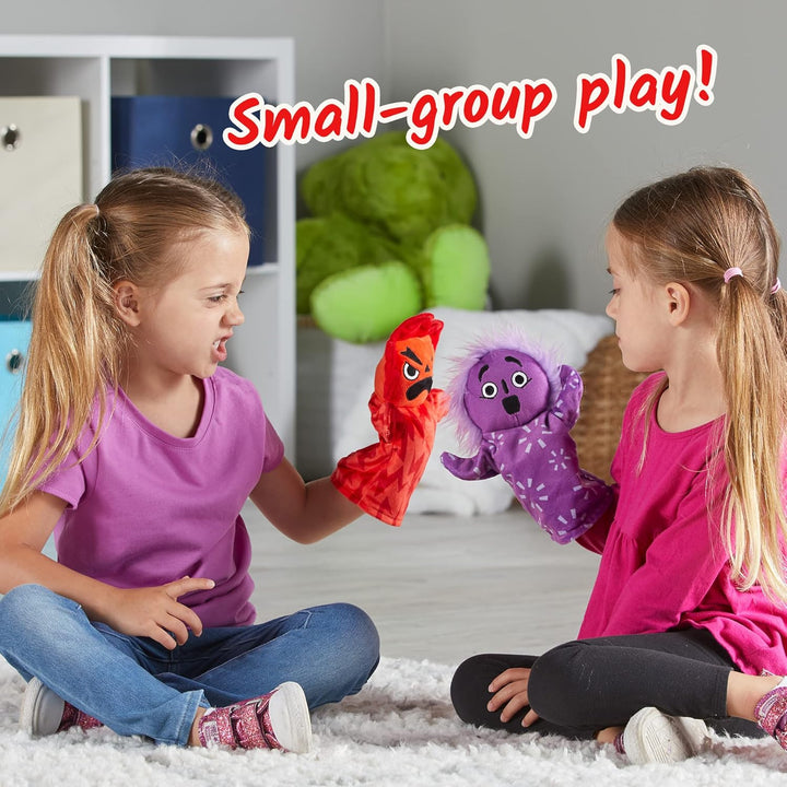 Learning Resources Feelings Family Handpuppen-Set, Handpuppen für Kinder, Gefühle kennenlernen, 5 Ha