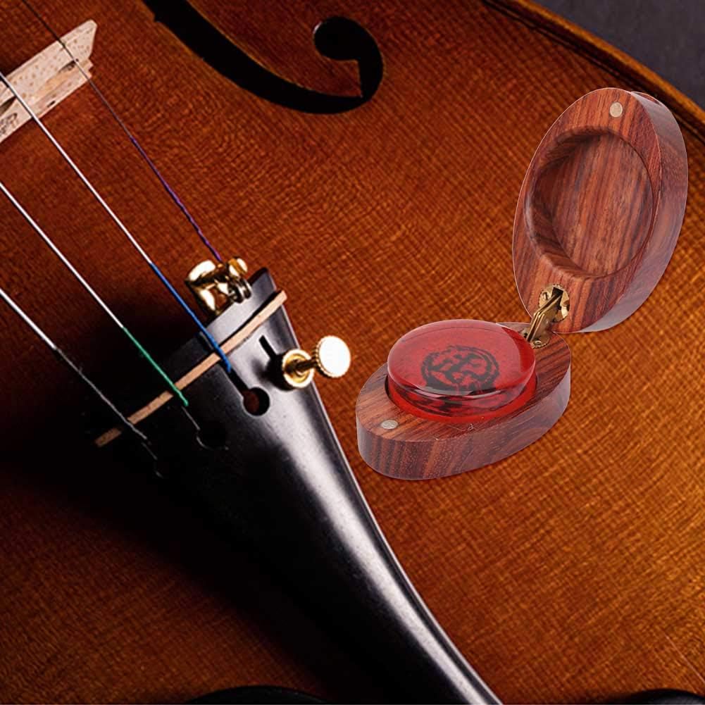 Cello Brush Rosin Hochviskoses Violin Brush Kolophonium für Saiteninstrument für Violine(Oval box)