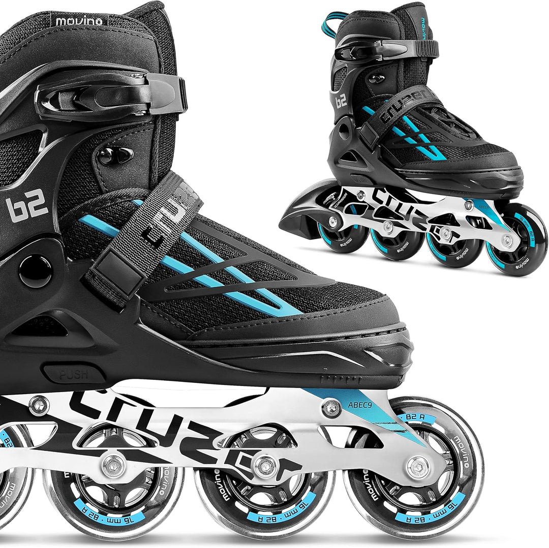 Movino Inline Skates | Cruzer B2/B3/Two | Verstellbare Rollschuhe | Damen Mädchen Jungen Inliner | I