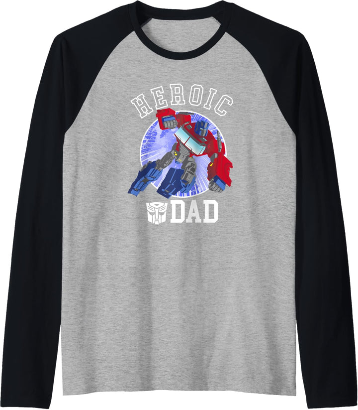 Transformers Vatertag Optimus Prime Heroic Dad Raglan