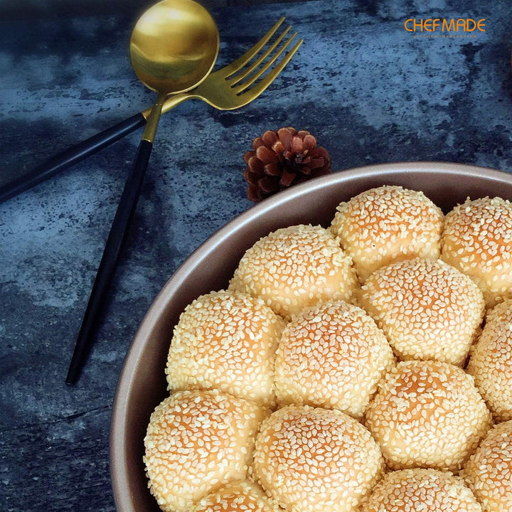 CHEFMADE 9-Zoll Runde Kuchen Pan, Nicht-Stick Deep Dish Backformen für Ofen Backen (Champagne Gold)