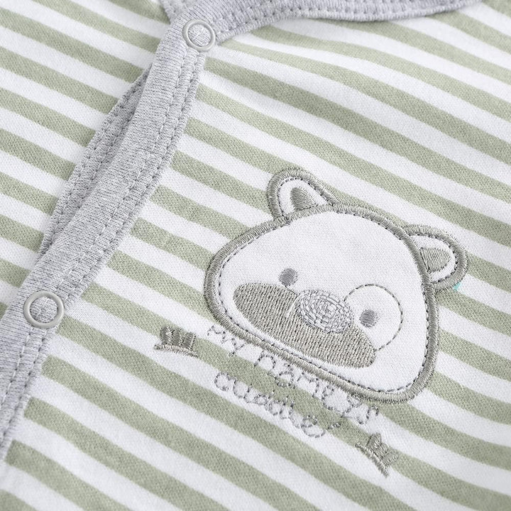 Chamie Strampler für Babys, Strampler, langärmelig, Baumwolle, 0–3 m/3–6 m/6–9 m/9–12 m 0-3 Monate D