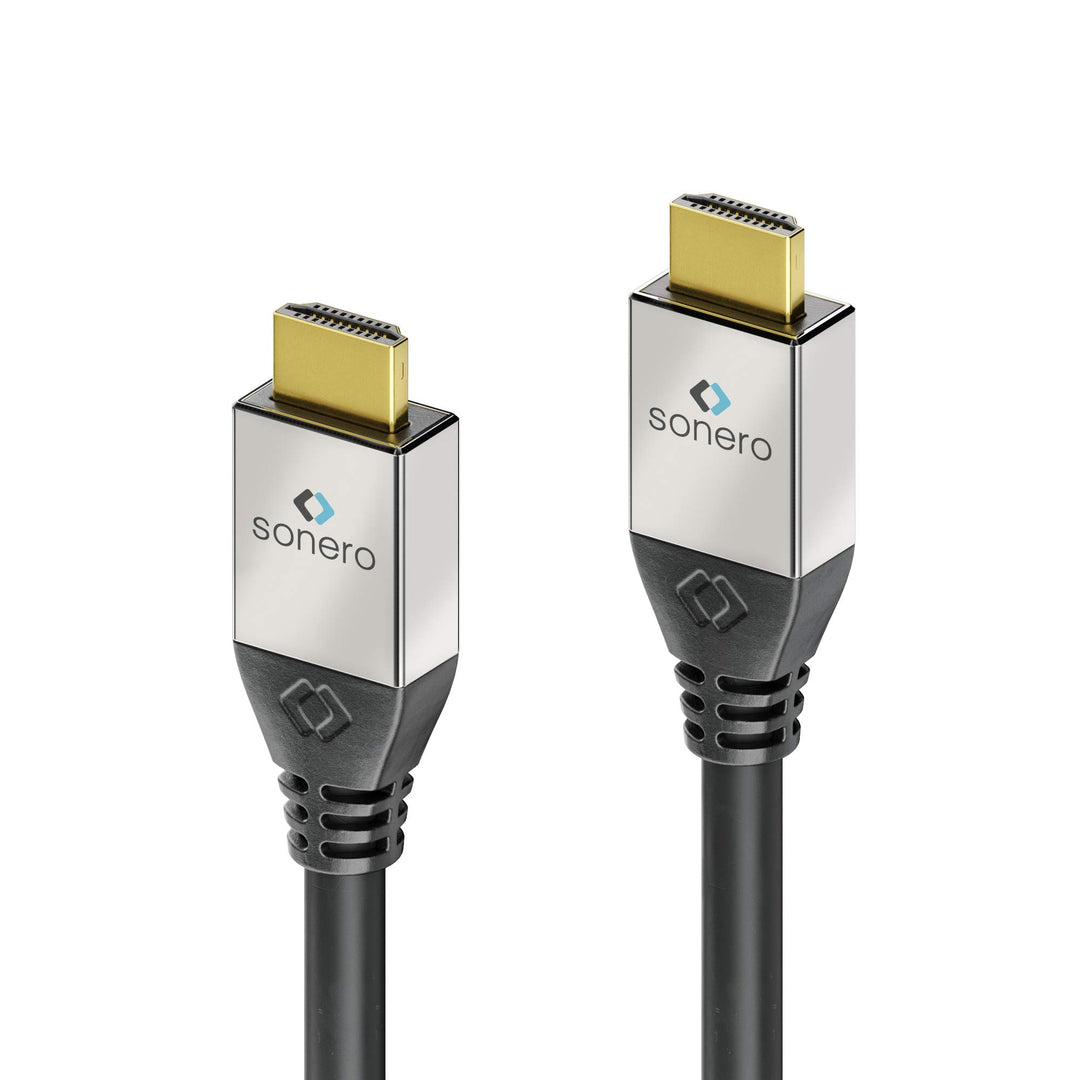 sonero® Premium Aktives High Speed HDMI Kabel mit Ethernet, 7,50m, UltraHD / 4K / 60Hz, 18Gbps, schw