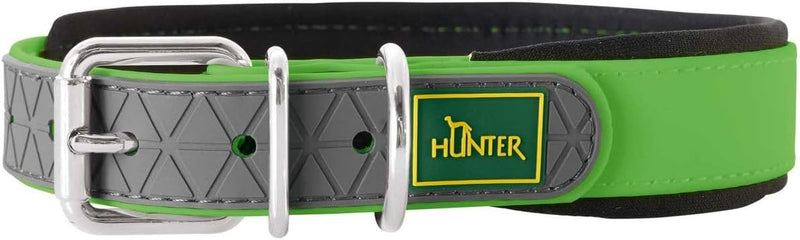 HUNTER CONVENIENCE COMFORT Hundehalsband, Kunststoffmaterial, Neopren, 45 S-M, apfelgrün apfelgrün 4