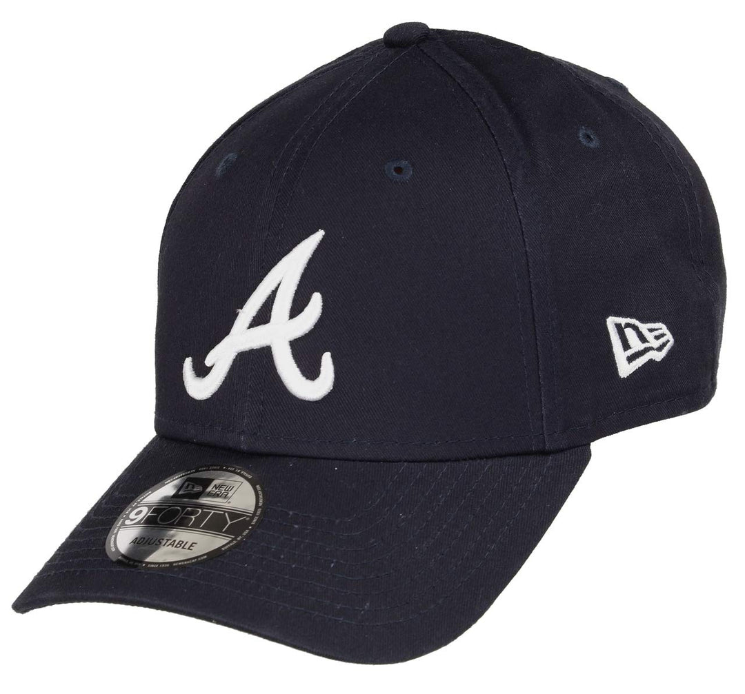 New Era MLB Cap verstellbar Basecap 9forty Baseball Kappe NY LA Rear Logo Einheitsgrösse Atlanta-Nav