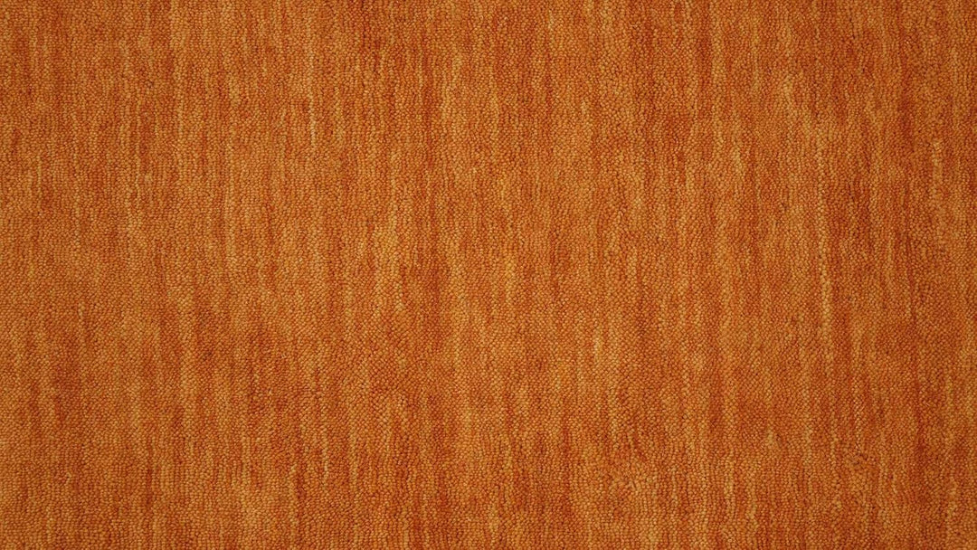 RUG PRINCE Wollteppich Gabbeh Uni 80x200 Handgewebt Läufer Gelb Einfarbig Handarbeit Zimmer Gelb 80x
