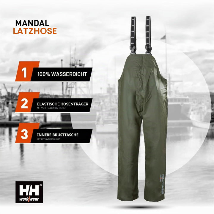 Helly Hansen Workwear Unisex mandal waterdichte regenbroek Helly Hansen Workwear, Grün, L EU L Grün,