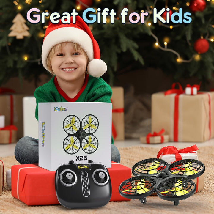 Loolinn | Drohne für Kinder - Mini Drohne, RC Quadrocopter mit Antikollisionstechnologie / 360° Flip