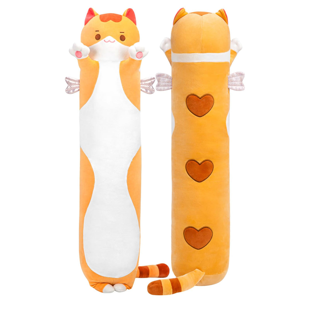 Mewaii 50CM Largo Gato de Peluche Almohada Suave de Gato de Animales Muñecas de Peluche Gato Almohad