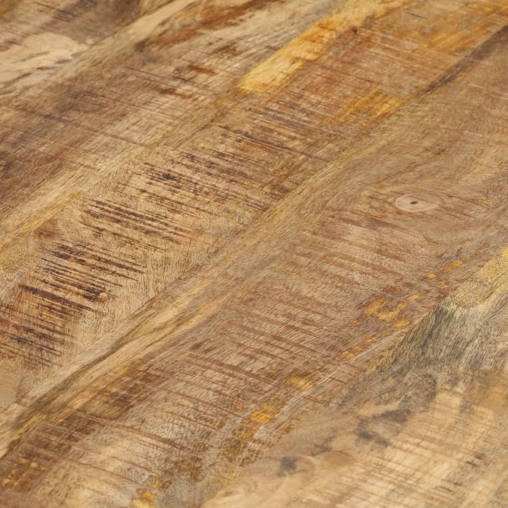 vidaXL Raues Mangoholz Satztisch 2-TLG. Couchtisch Beistelltisch Wohnzimmertisch Kaffeetisch Sofatis