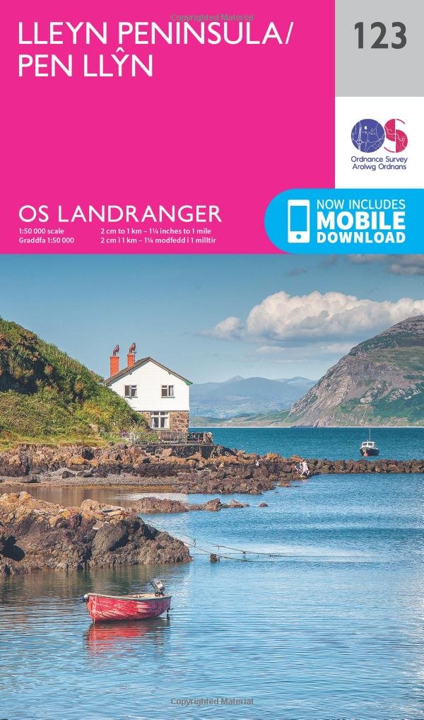 Lleyn Peninsula (OS Landranger Map, Band 123), Karte