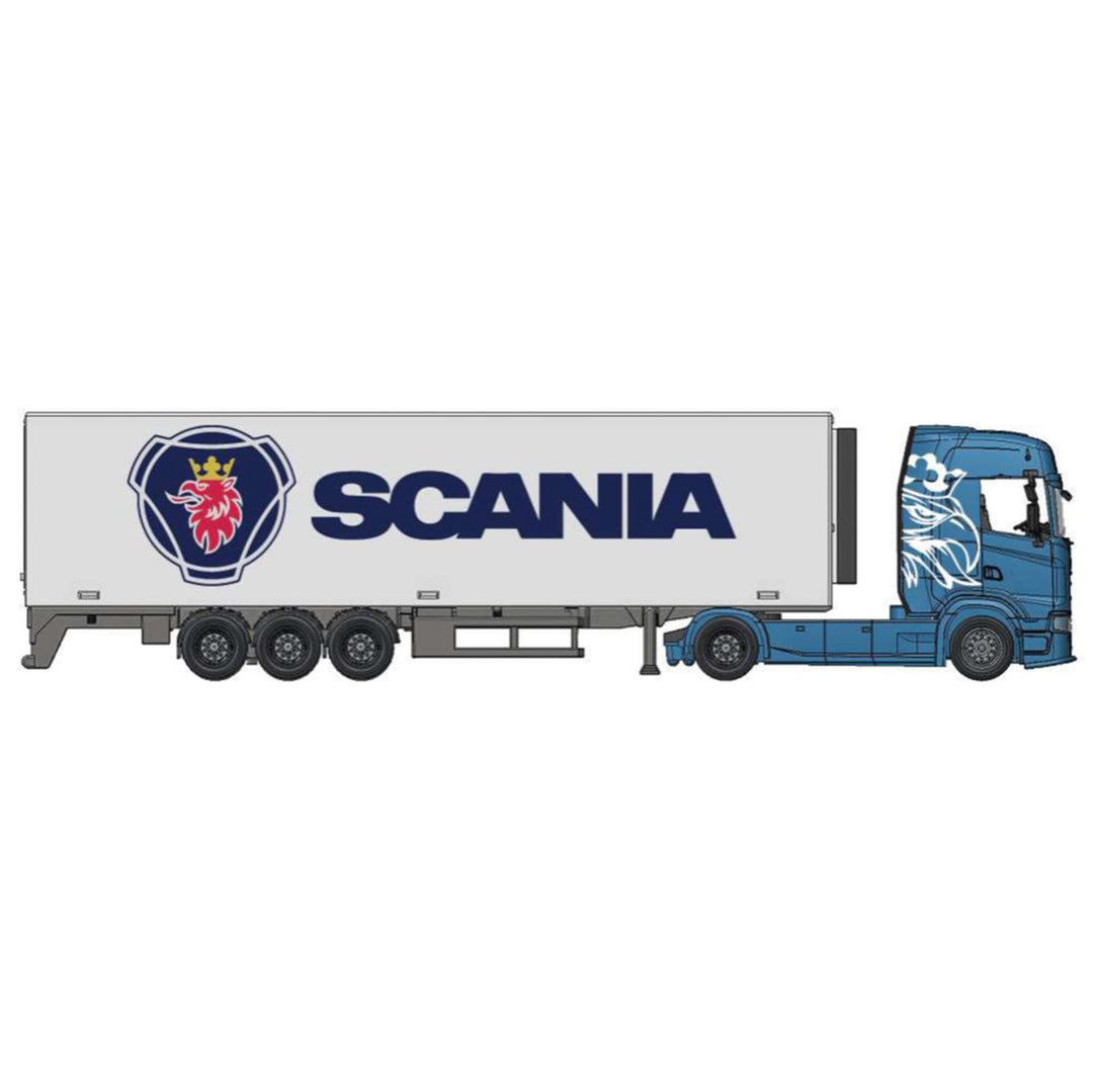 Bburago 1:43 Street FIRE HAULERS with Trailer - Scania S730