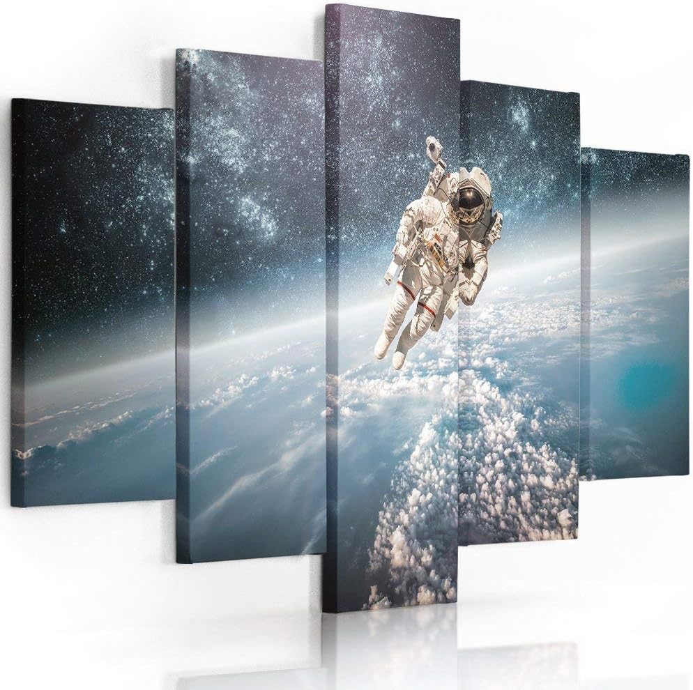 Feeby. Leinwandbild - 5 Teile - Bilder, Wand Bild, Wandbilder, Kunstdruck XXL, 5-Teilig, Typ A, 200x