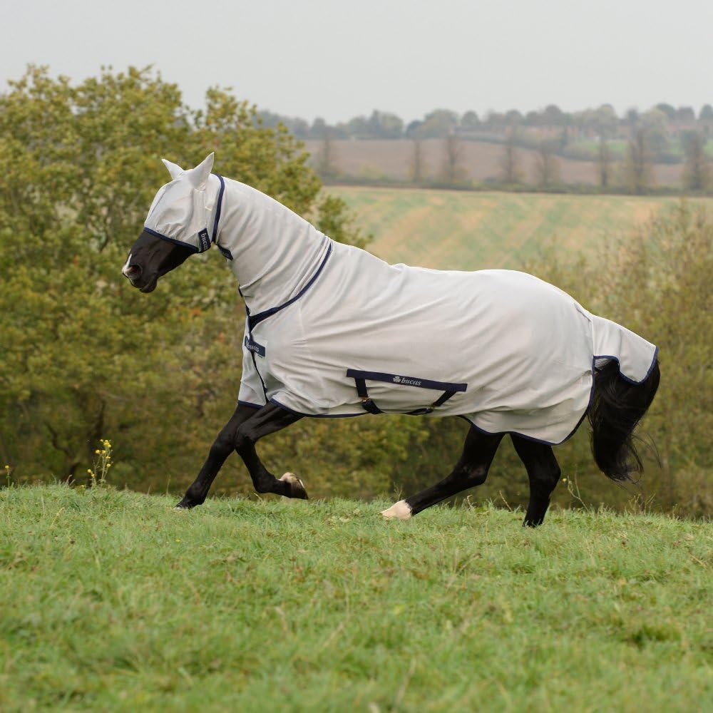 Bucas Freedom Fliegendecke Full Neck silvergrey 105cm, silvergrey 105cm