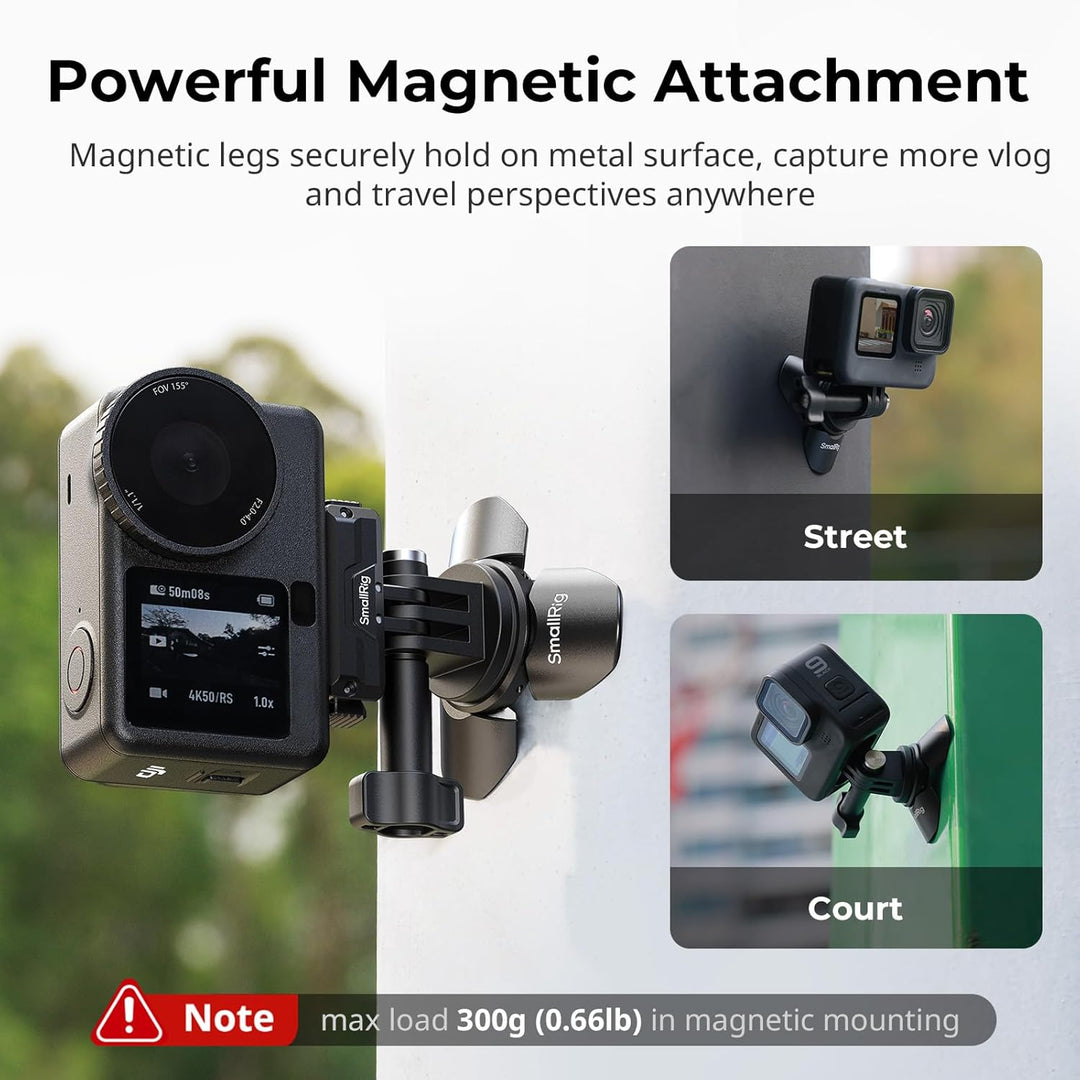 SMALLRIG Mini-Schnellwechsel-Kamerastativ für DJI Osmo Pocket 4/3, Action 6/5 Pro, für GoPro & für I