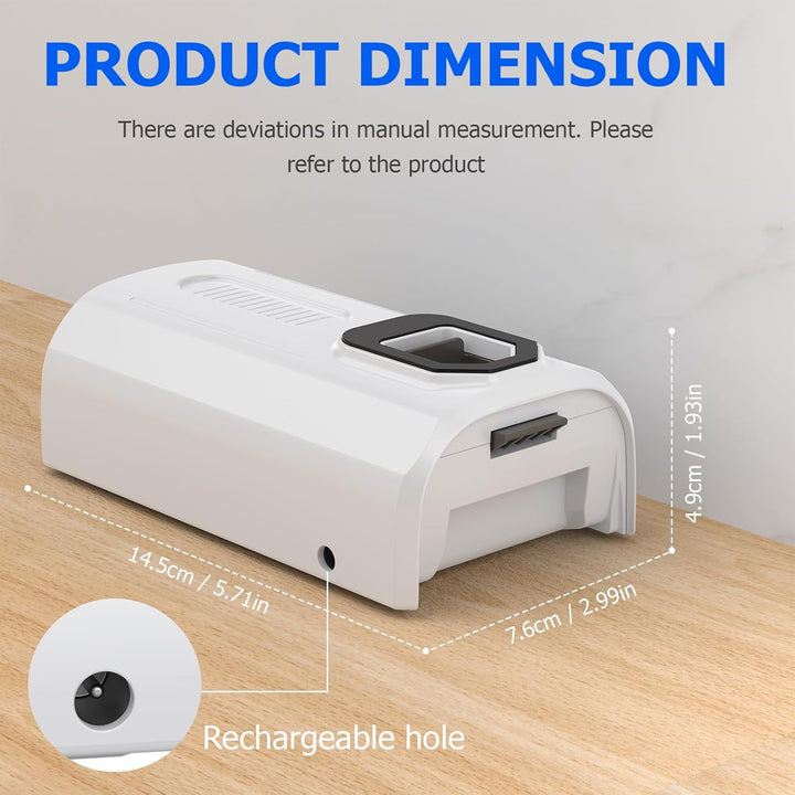 ASUNCELL 3500mAh Akku für Levoit LVAC-200 Staubsauger, Lithium Ersatzbatterie LSV-V201B Ersatzakku k