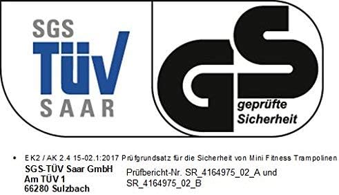 Fitnesstrampolin 2.0, mit Sprungzähler, NEU - die Trampolin-Innovation von JOKA FIT,Widerstandsbände