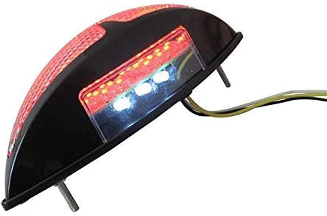 Alchemy Parts Motorrad Massgefertigt Schwarz Universal LED hinter Stop Rücklicht