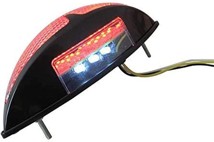 Alchemy Parts Motorrad Massgefertigt Schwarz Universal LED hinter Stop Rücklicht
