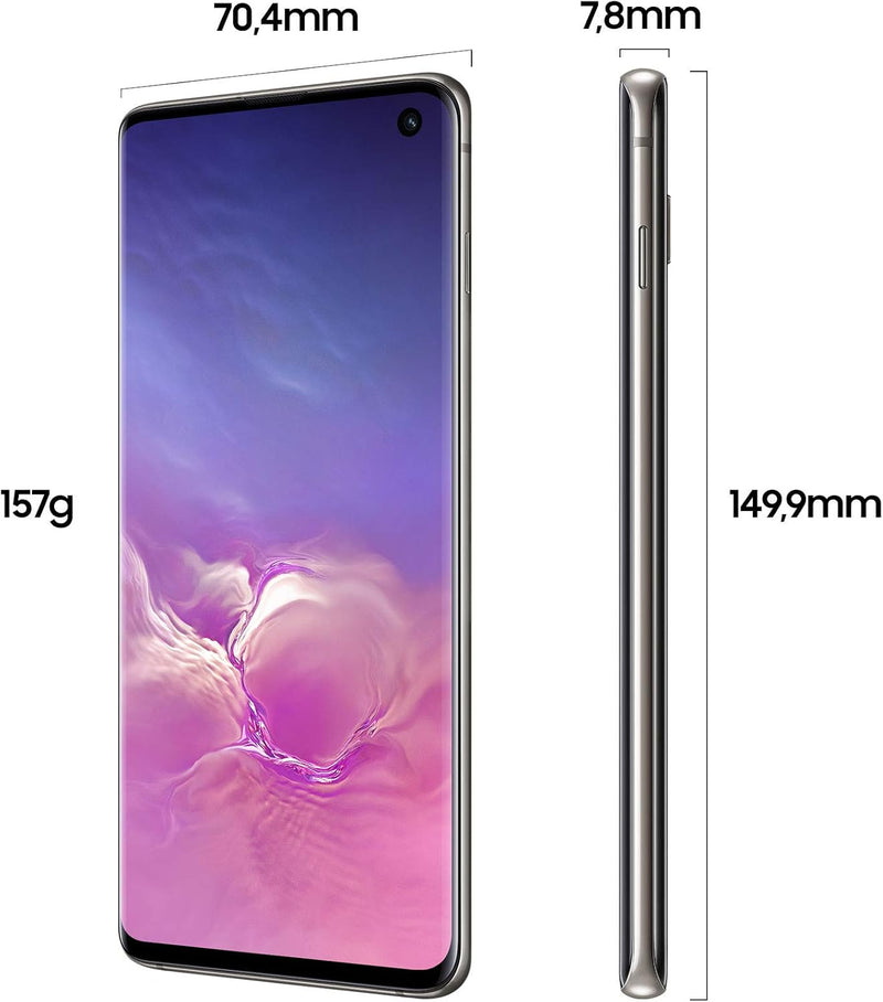 Samsung Galaxy S10 Dual SIM, 128 GB interner Speicher, 8 GB RAM, prism black, [Standard] Italienisch