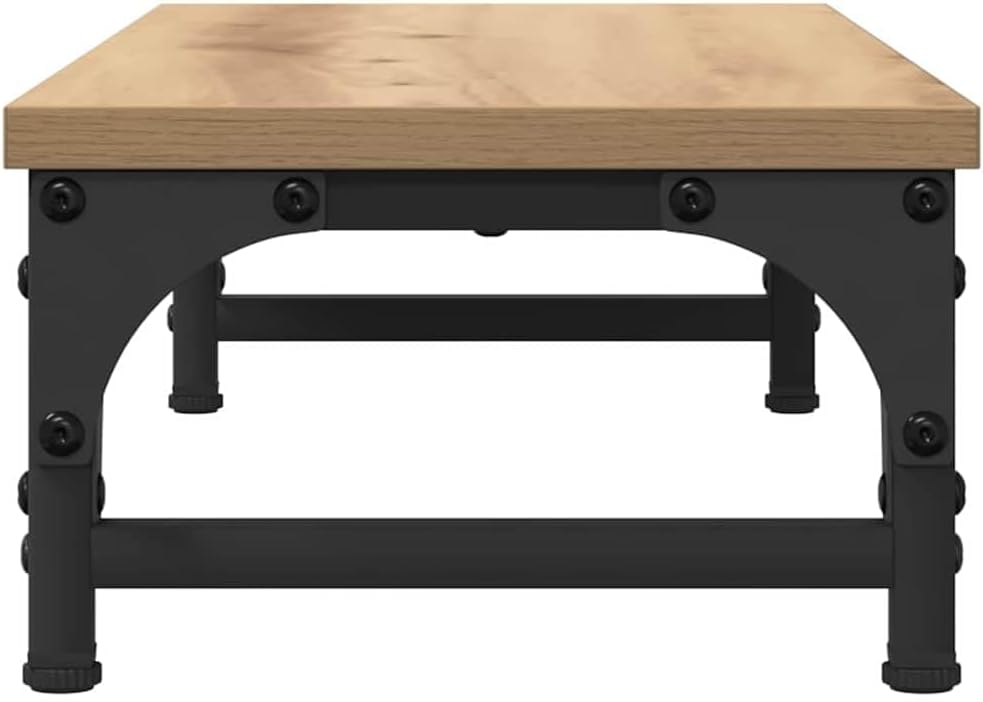 vidaXL Monitor Halterung Artisan-Eiche 55 x 23 x 14 cm Holzwerkstoff, Heimarbeitsplatz, minimalistis