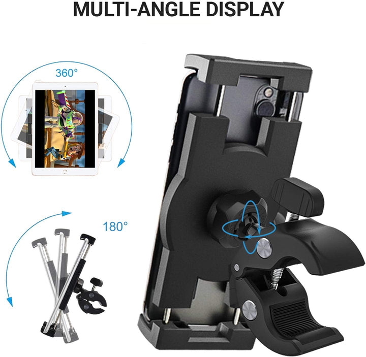 Spinning Bike Tablet Halterung, woleyi Ultra Stabile Laufband Tablet Halter, Indoor Lenker Heimtrain