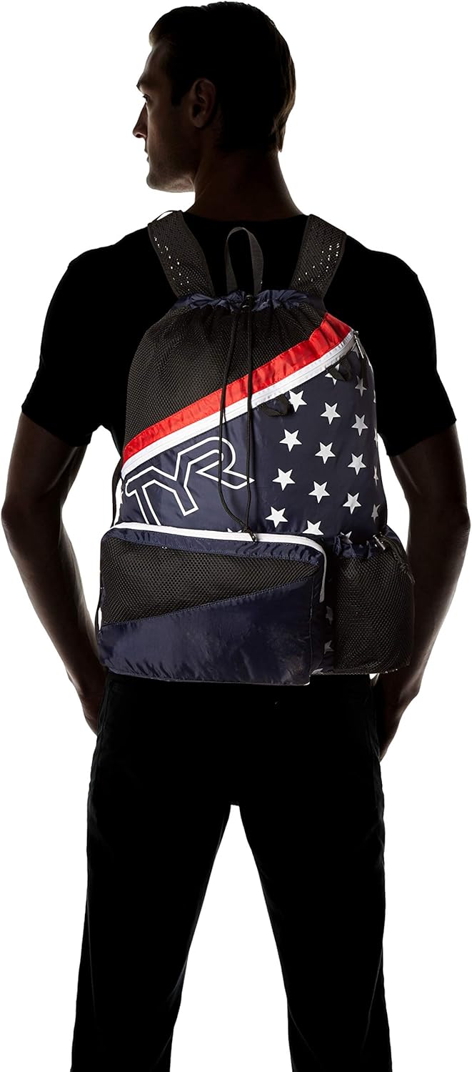 TYR Elite Team Mesh Rucksack Red/Navy Einheitsgrösse, Red/Navy Einheitsgrösse