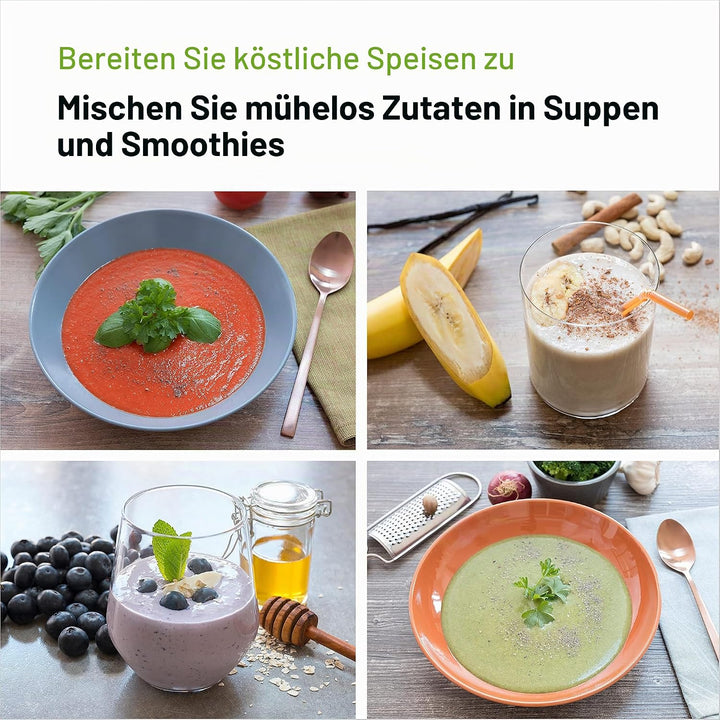 Braun Household Hogar MultiQuick 7 Armmixer, Spritzschutz-Technologie, spülmaschinenfest, BPA-freier
