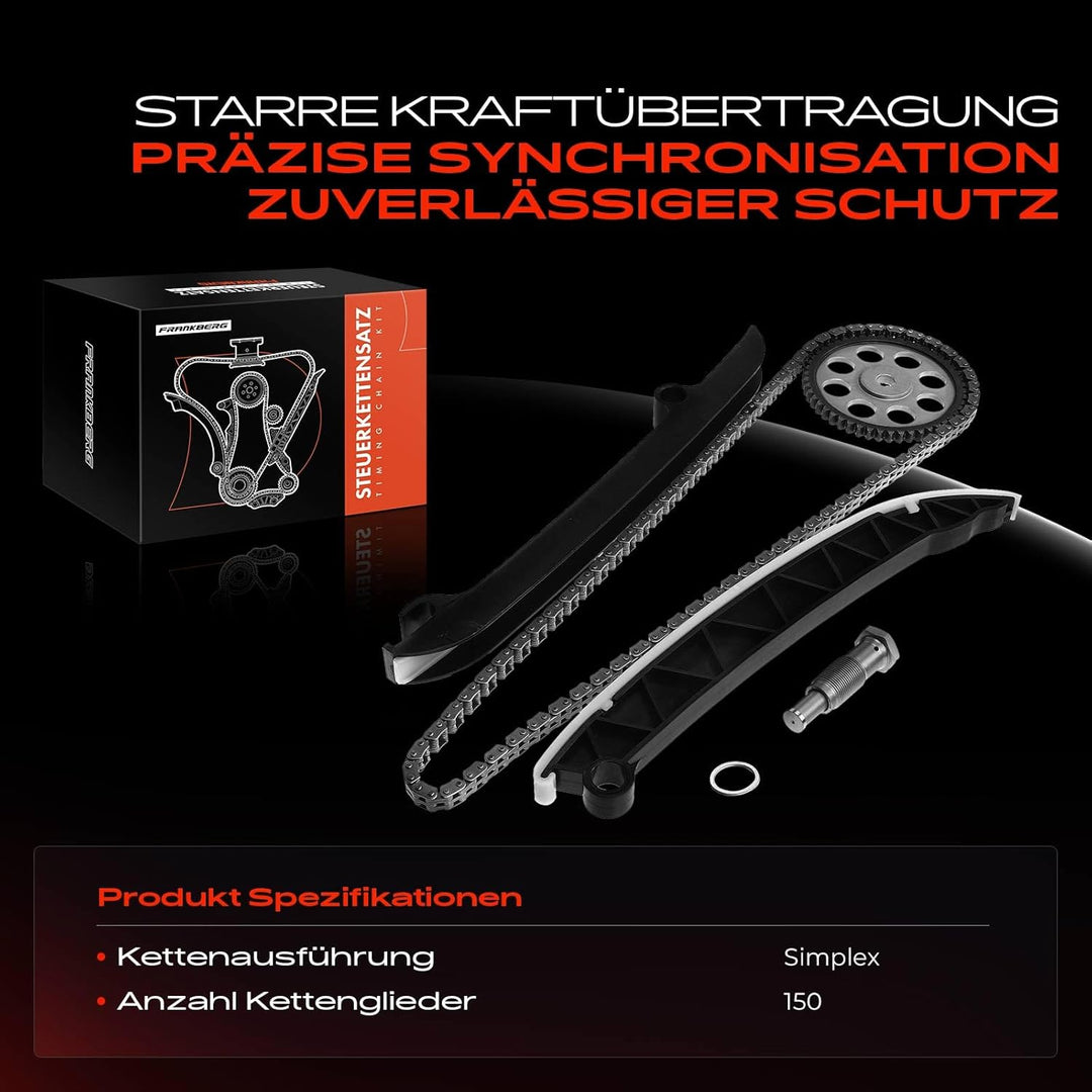 Steuerkettensatz für Polo 6C1 6R Golf VI 5K1 Plus 521 Caddy III 2C 2K A1 8X A3 8P1 Altea Ibiza IV Le