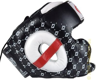 Fairtex Kopfschutz Spuer Sparring HG10 schwarz / weiss M, schwarz / weiss M