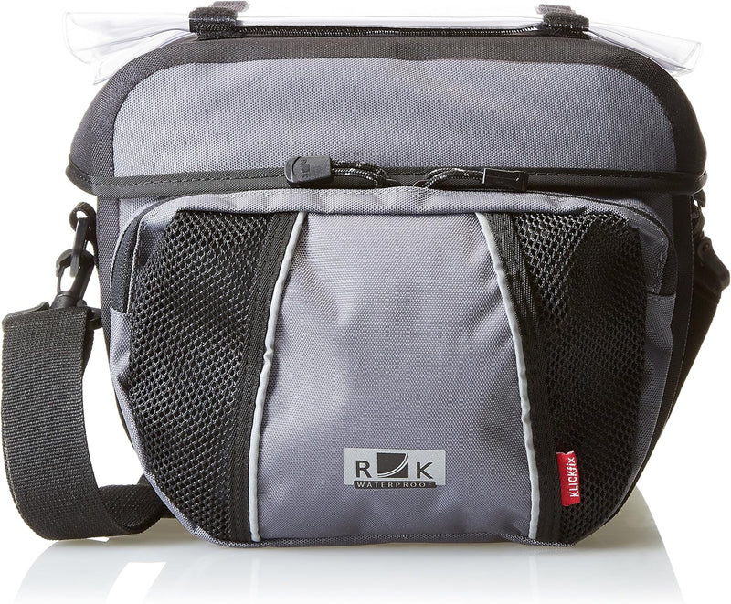KLICKfix Farradtasche Ultima Lenkertasche, Grau, 17 x 26 x 24 cm