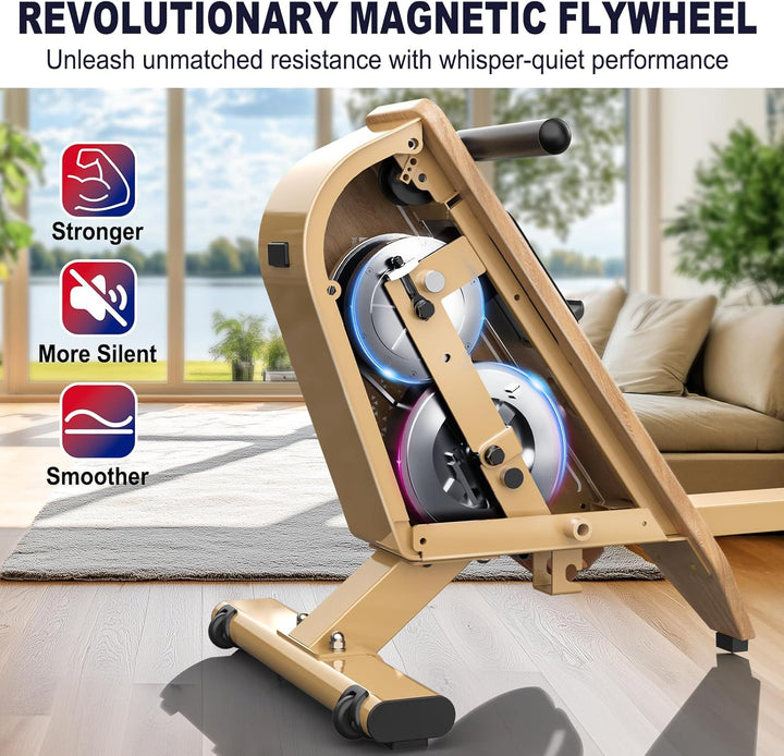 Rudergerät für Zuhause OR3,Magnetisches Rudergeräte mit Bluetooth Monitor,16 Resistance Levels,Kompa