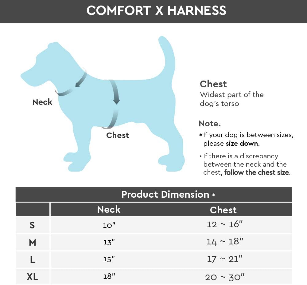 Gooby Comfort X Hundegeschirr zum Ziehen über den Kopf, komfortabel, kein Ziehen, für kleine bis mit