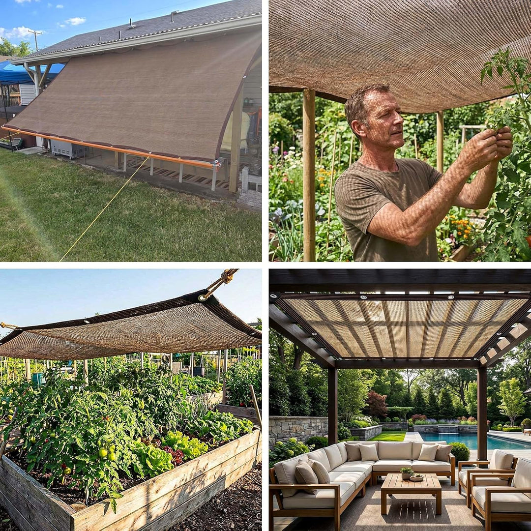 Schattiernetz gewächshaus - mit öSen80% Sonnenschutz Markise Stoff Garten Terrasse Uv Schutz für Pfl