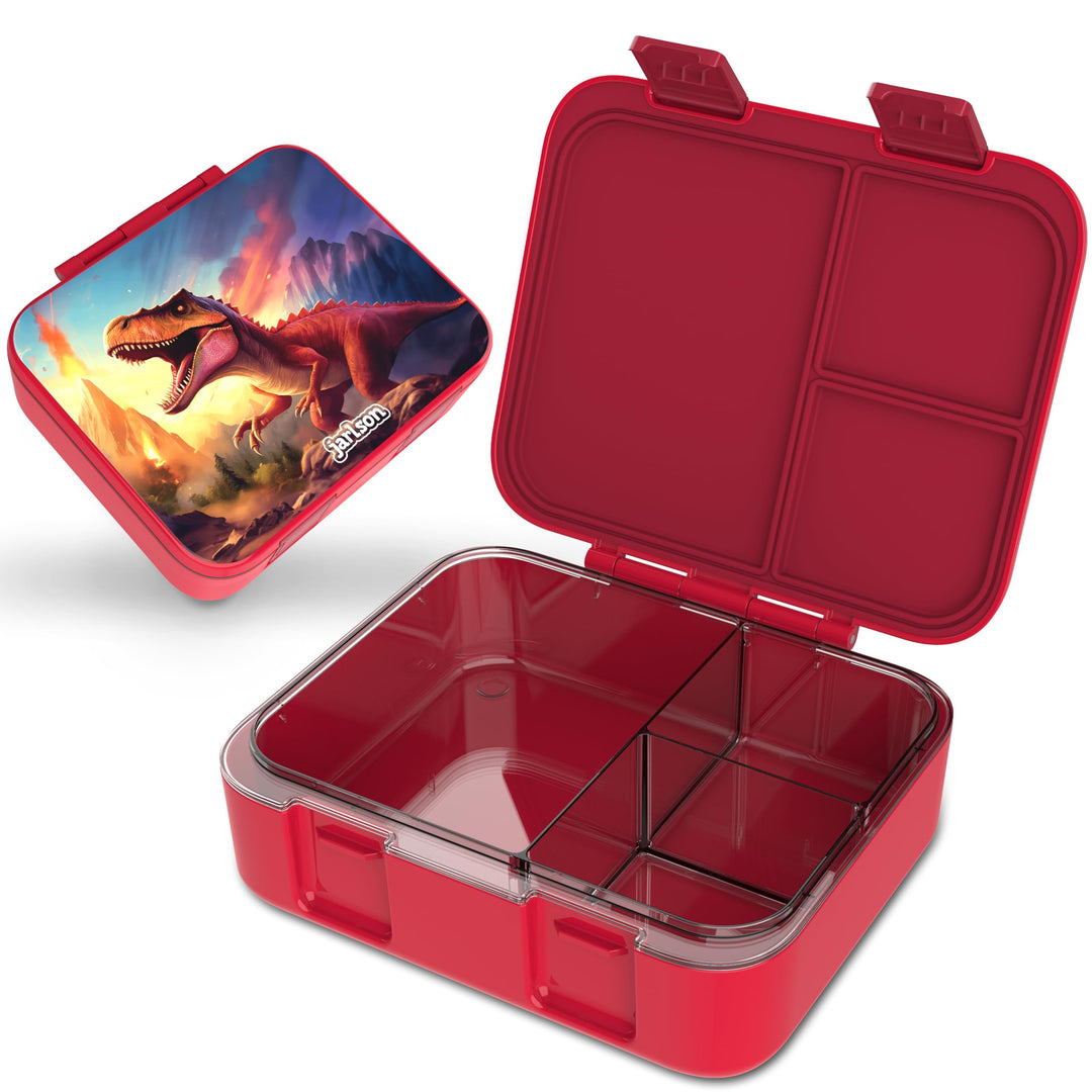 JARLSON® Brotdose Kinder mit Fächern MILI [AUSLAUFSICHER] Bento Lunchbox für Schule, Kita & Kinderga
